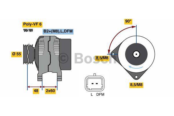 Alternator Bosch 0 986 080 400