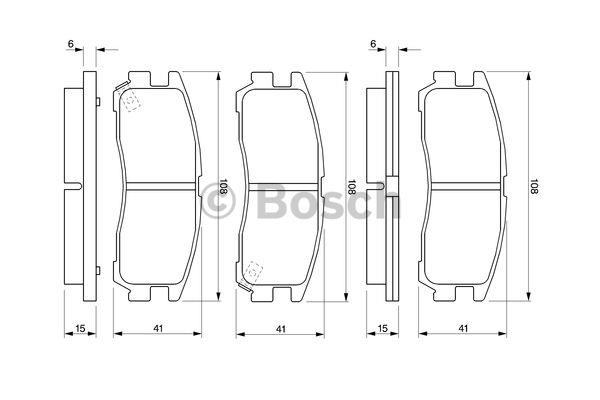 Bosch Brake pad set – price [object Object] PLN