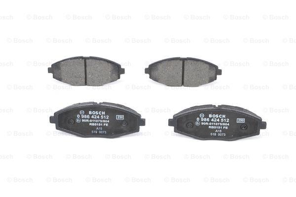 Bosch Brake Pad Set, disc brake – price 70 PLN