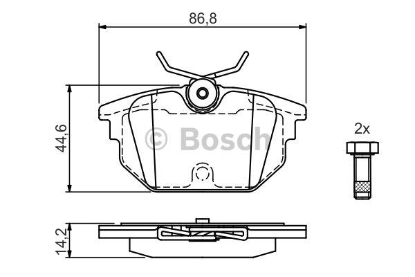 Bosch Brake pad set – price 112 PLN