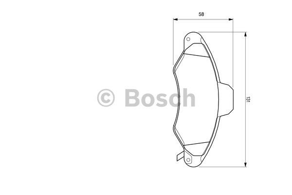 Bosch Brake pad set – price 92 PLN