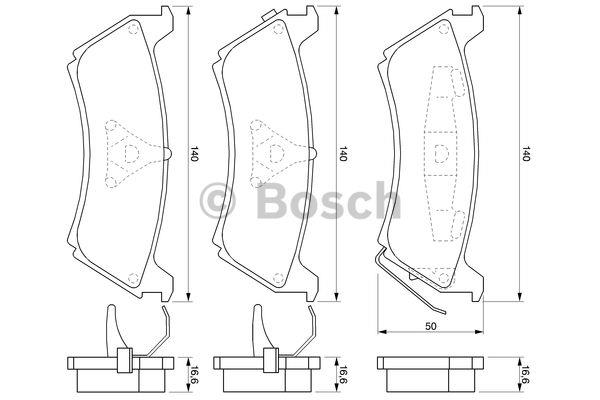 Bosch Brake pad set – price [object Object] PLN