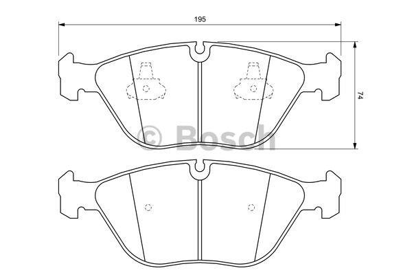 Bosch Brake pad set – price 245 PLN