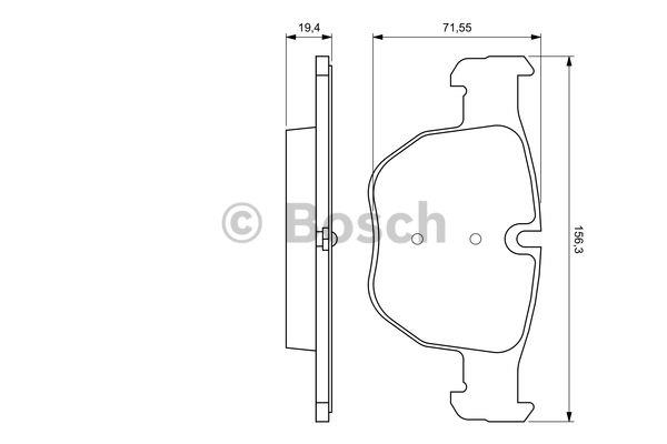 Bosch Brake pad set – price 226 PLN