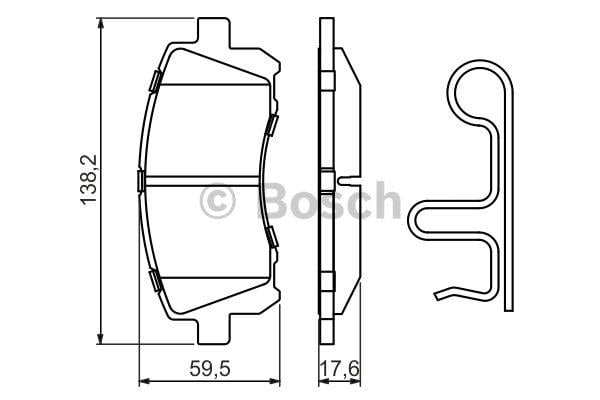 Brake pad set Bosch 0 986 424 700