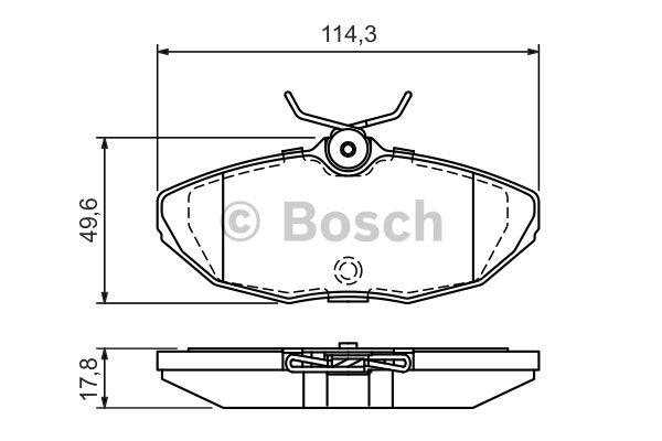 Bosch Brake pad set – price 137 PLN