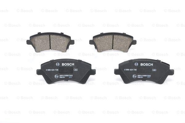 Brake Pad Set, disc brake Bosch 0 986 424 735