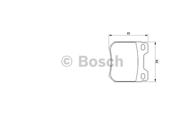 Bosch Brake pad set – price [object Object] PLN
