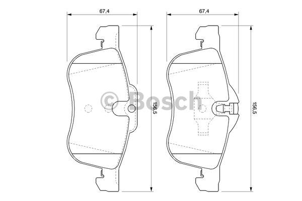 Bosch Brake pad set – price [object Object] PLN