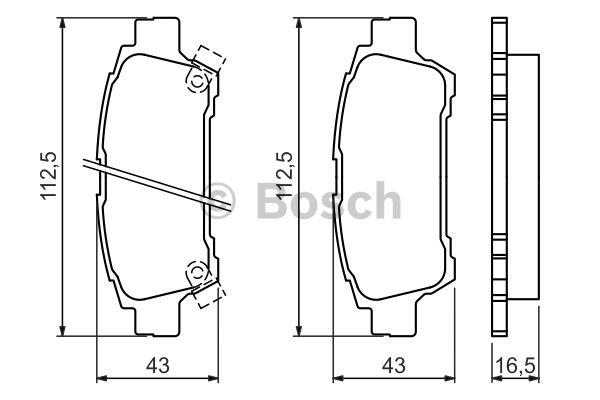 Bosch Brake pad set – price 101 PLN
