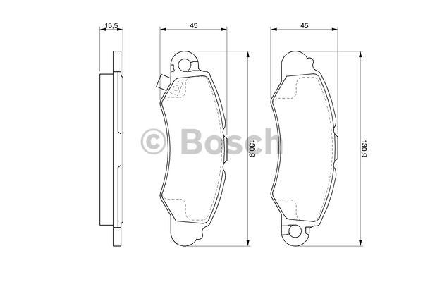Bosch Brake pad set – price [object Object] PLN
