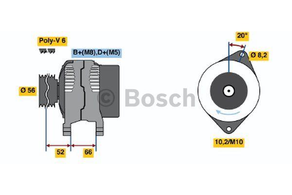 Alternator Bosch 0 986 038 791