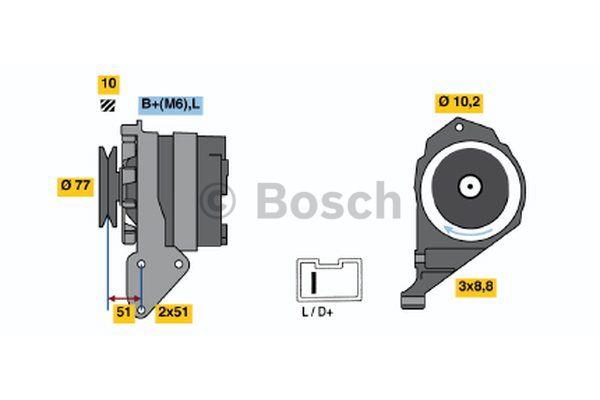 Alternator Bosch 0 986 038 841