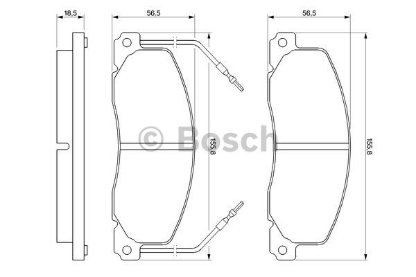Bosch Brake pad set – price 128 PLN
