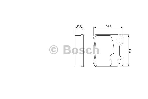 Bosch Brake pad set – price 75 PLN
