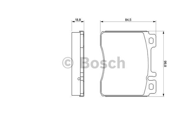 Bosch Brake Pad Set, disc brake – price 168 PLN