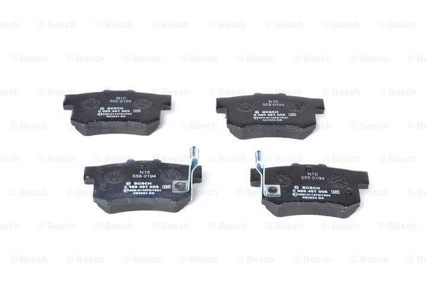 Brake Pad Set, disc brake Bosch 0 986 461 006