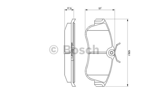 Bosch Brake pad set – price [object Object] PLN