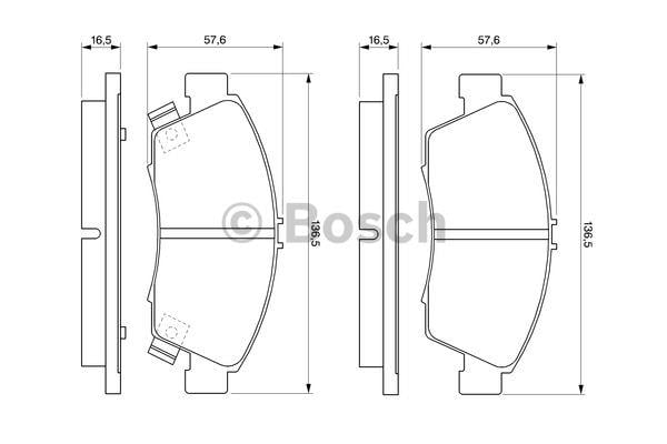 Bosch Brake pad set – price 114 PLN