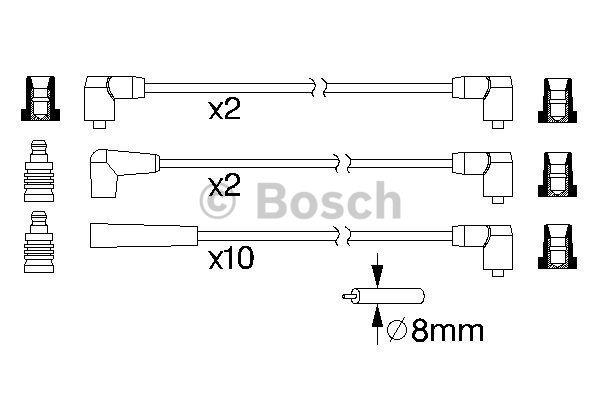 Bosch 0 986 357 091 Ignition cable kit 0986357091
