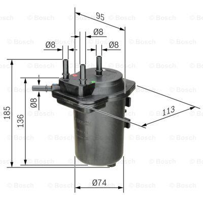 Bosch Fuel filter – price 111 PLN