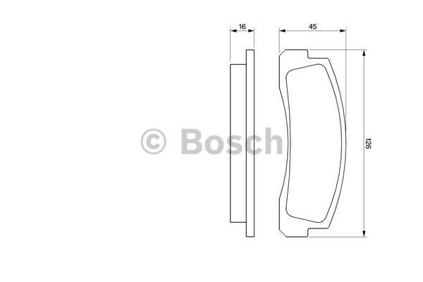 Bosch Brake Pad Set, disc brake – price 67 PLN
