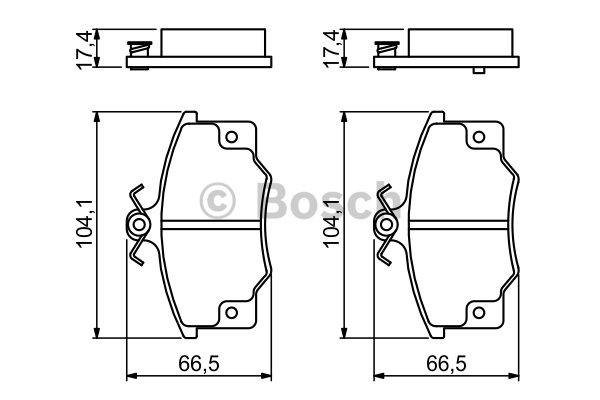 Bosch Brake pad set – price [object Object] PLN
