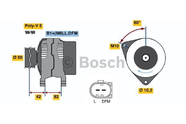 Alternator Bosch 0 986 042 640