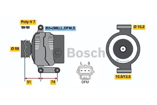 Alternator Bosch 0 986 042 650
