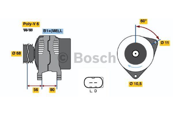 Alternator Bosch 0 986 042 820