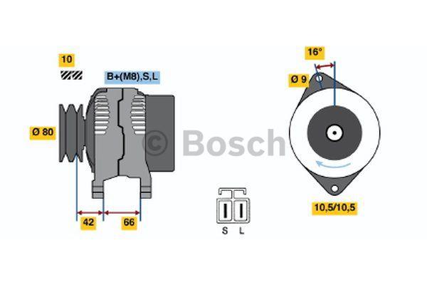Alternator Bosch 0 986 045 541