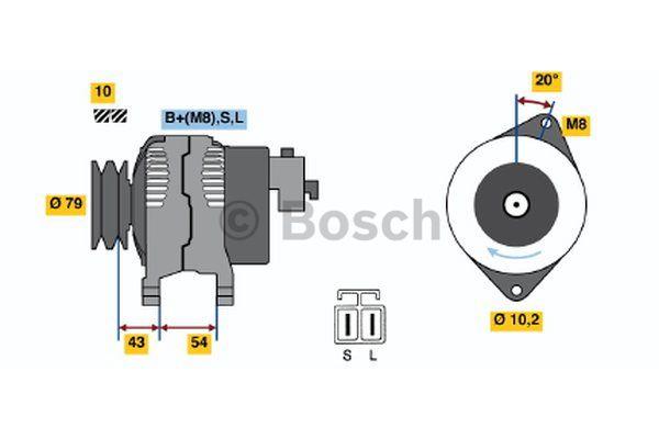 Alternator Bosch 0 986 045 561