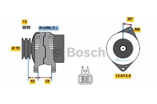 Alternator Bosch 0 986 045 611