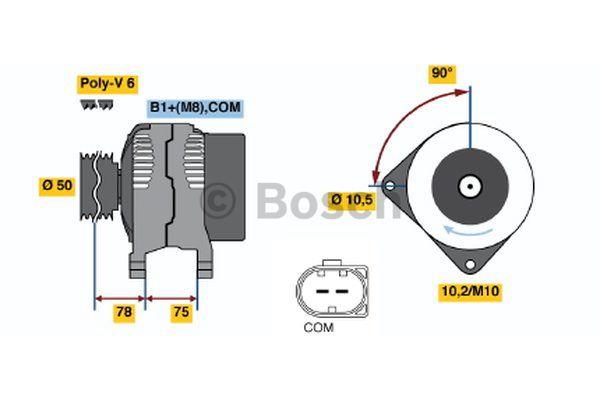 Alternator Bosch 0 986 046 170