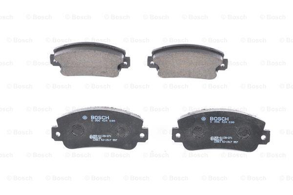 Brake Pad Set, disc brake Bosch 0 986 424 098