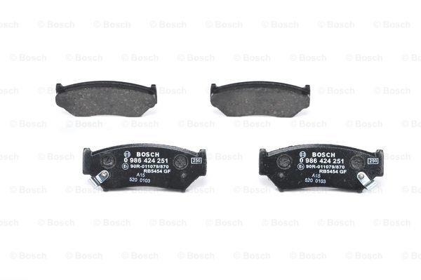 Brake pad set Bosch 0 986 424 251