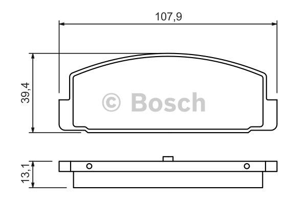 Bosch Brake pad set – price 81 PLN