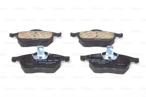Brake Pad Set, disc brake Bosch 0 986 424 360