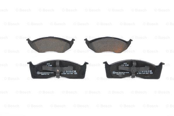 Brake pad set Bosch 0 986 424 363
