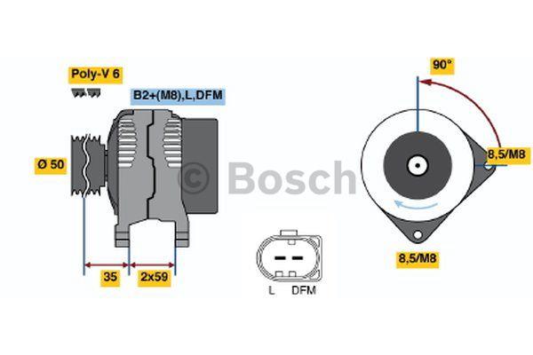 Alternator Bosch 0 986 048 891
