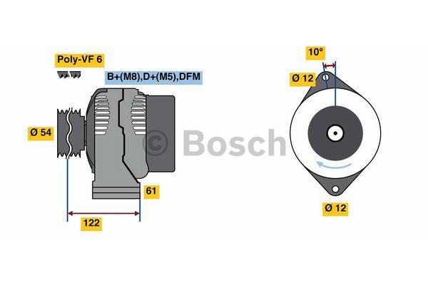 Alternator Bosch 0 986 049 000