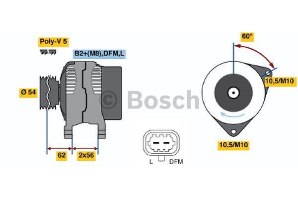 Alternator Bosch 0 986 049 020