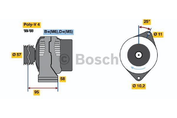 Alternator Bosch 0 986 049 111