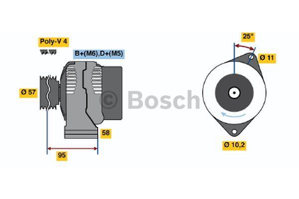 Alternator Bosch 0 986 049 131