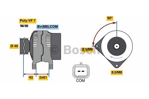 Alternator Bosch 0 986 080 420