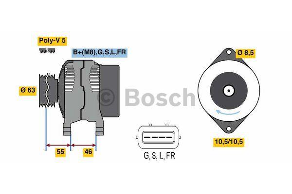 Alternator Bosch 0 986 080 480