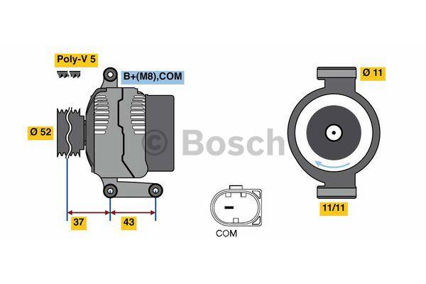 Alternator Bosch 0 986 080 500