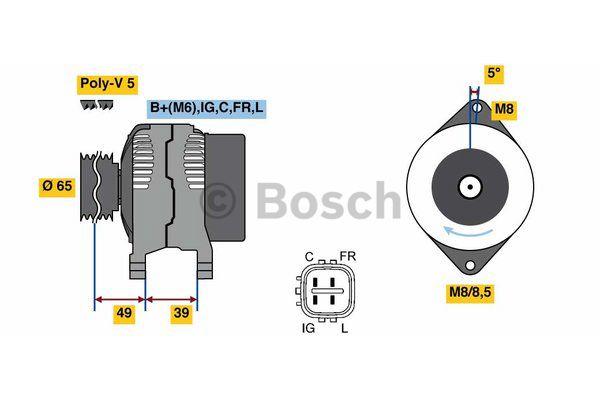 Alternator Bosch 0 986 080 570