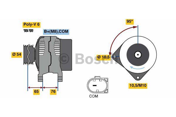 Alternator Bosch 0 986 080 580