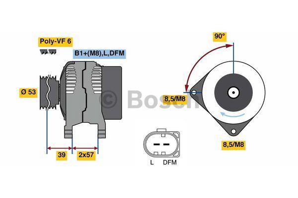 Alternator Bosch 0 986 080 600